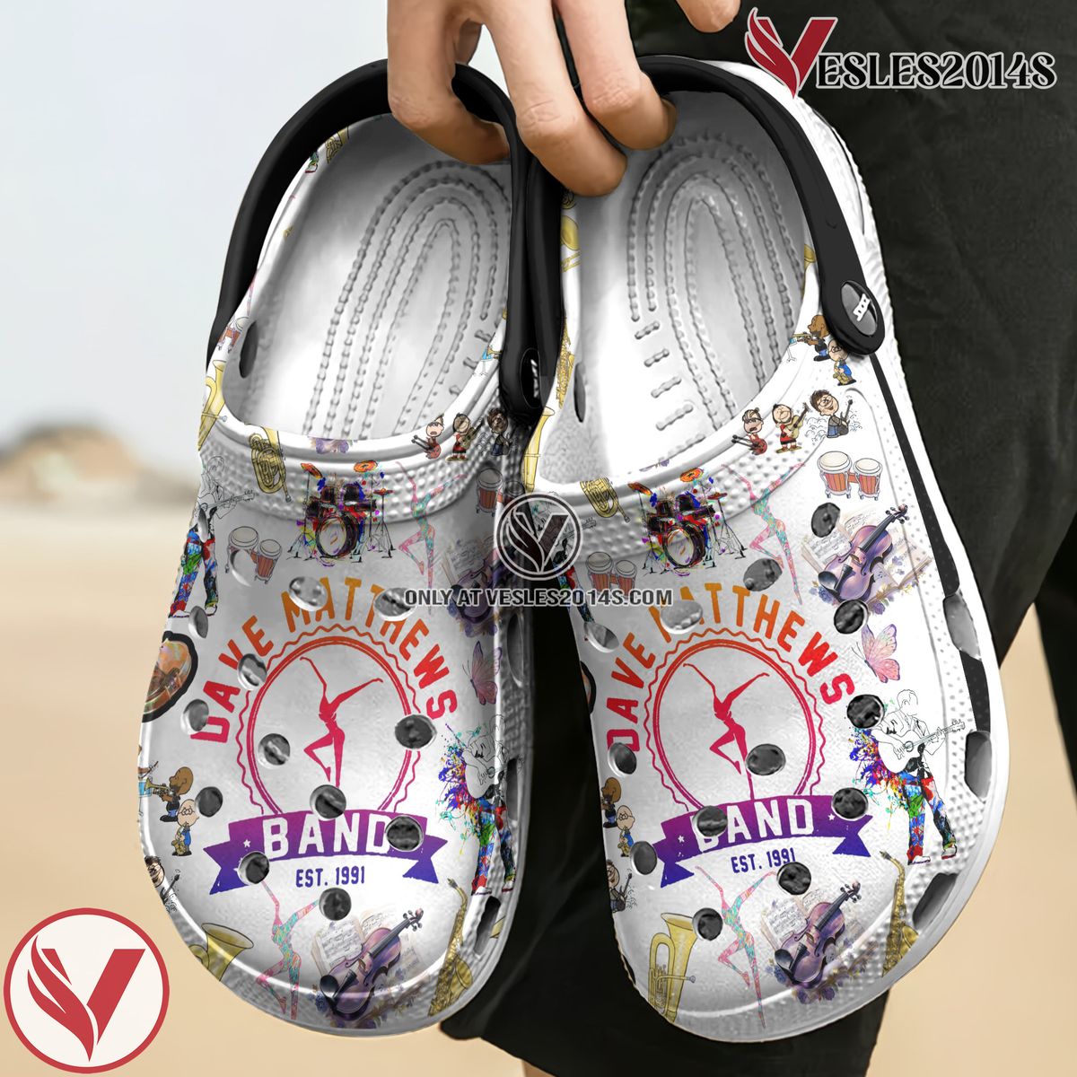 Dave Matthews Band Music Crocs Crocband Clogs Shoes, Unique Gifts For Fans Style 19 - Vesles2014S 4