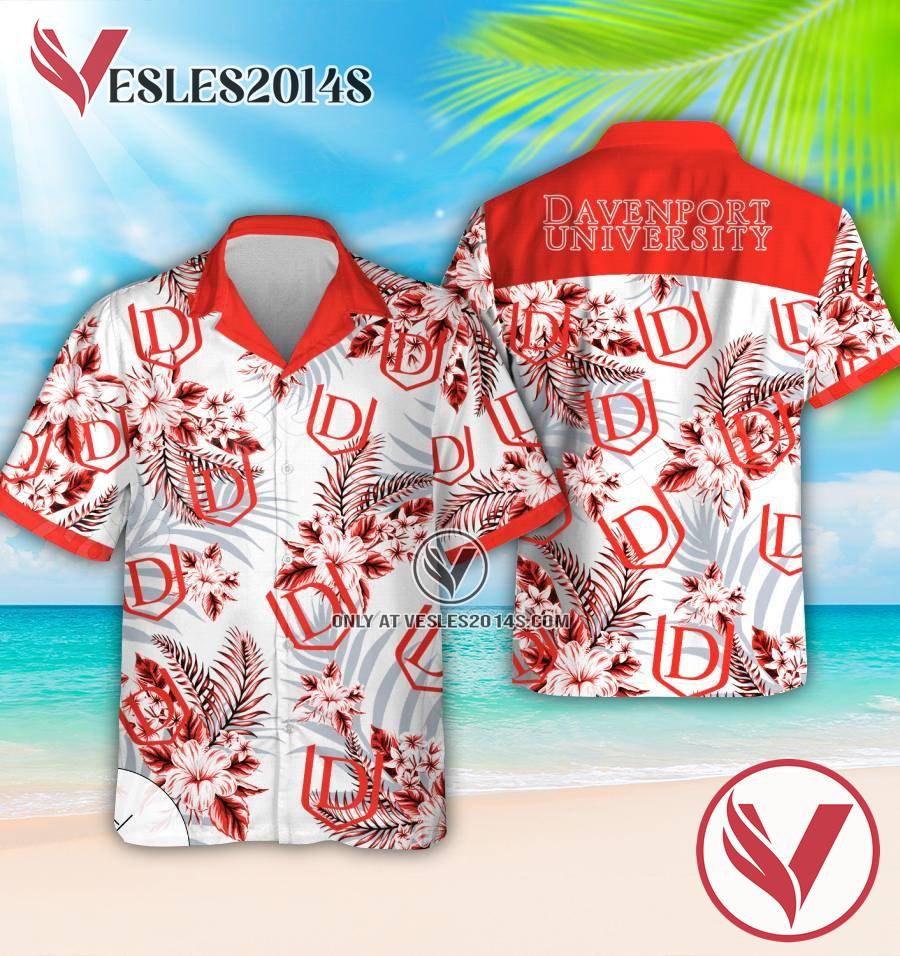 Davenport University Hawaiian Suit, Perfect Gifts Idea In Holiday - Vesles2014S 1