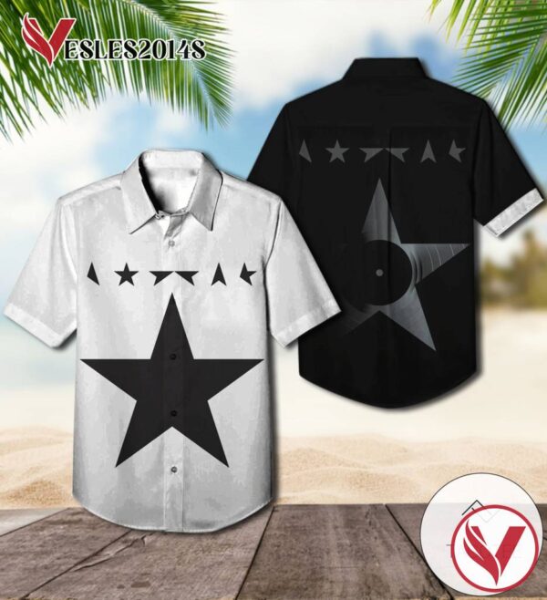 David Bowie Blackstar Album Cover Hawaiian Shirt, Best Gift For Music Lovers Vesles2014S