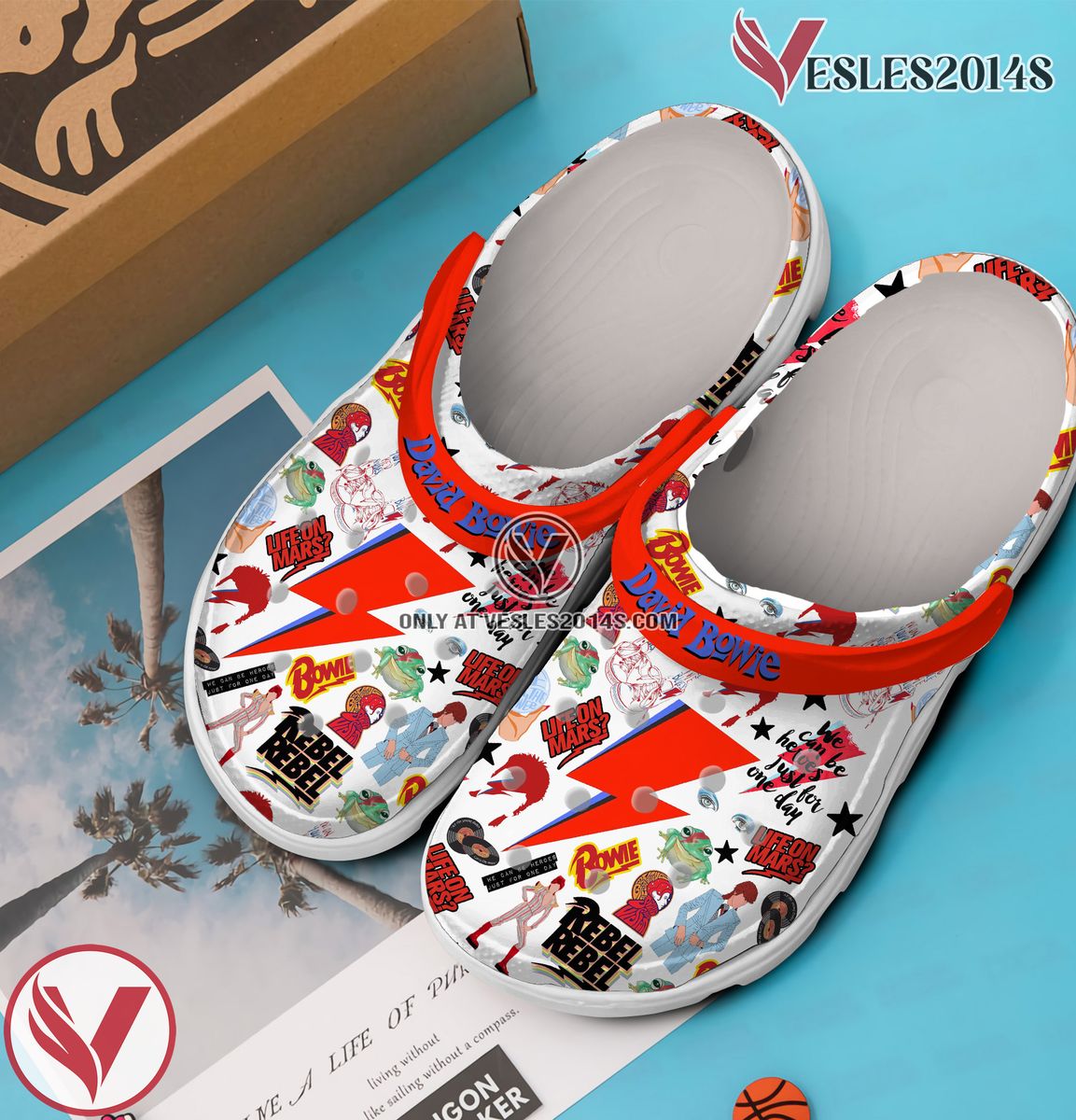 David Bowie Music Crocs Crocband Clogs Shoes, Unique Gifts For Fans Style 12 - Vesles2014S 3