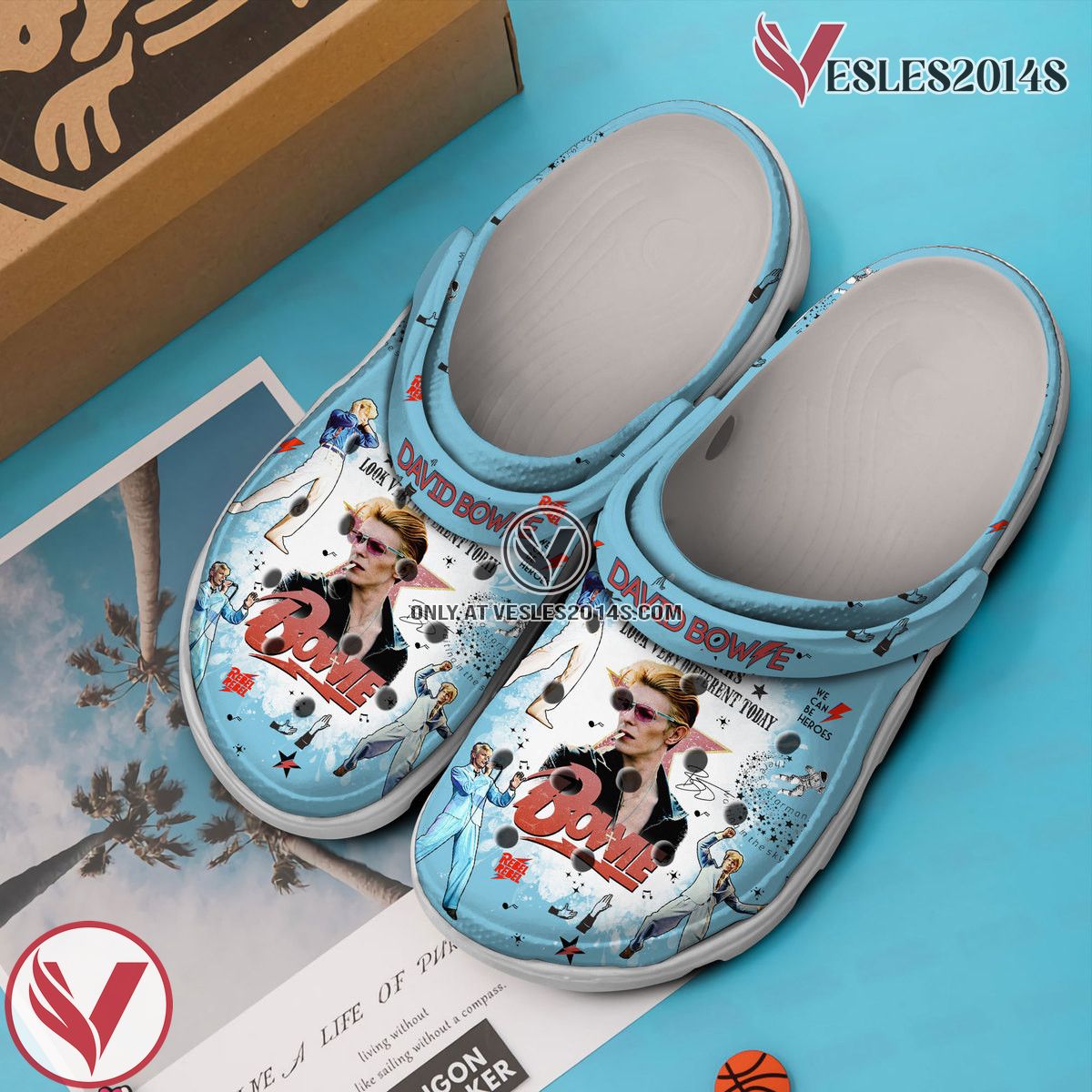 David Bowie Music Crocs Crocband Clogs Shoes, Unique Gifts For Fans Style 5 - Vesles2014S 2