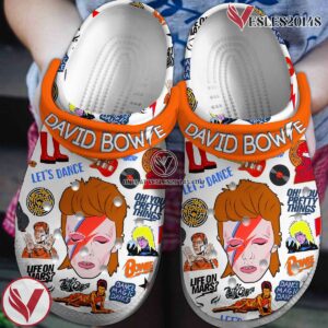 David Bowie Music Crocs Crocband Clogs Shoes, Unique Gifts For Fans Style 6 - Vesles2014S