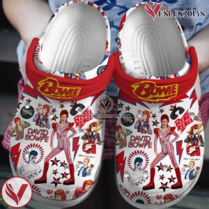 David Bowie Music Crocs Crocband Clogs Shoes, Unique Gifts For Fans Style 7 - Vesles2014S