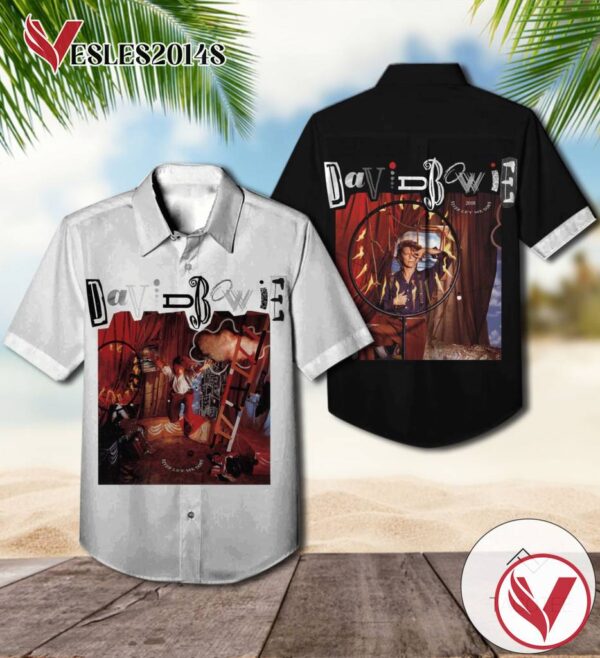 David Bowie Never Let Me Down Album Cover Hawaiian Shirt, Best Gift For Music Lovers Vesles2014S