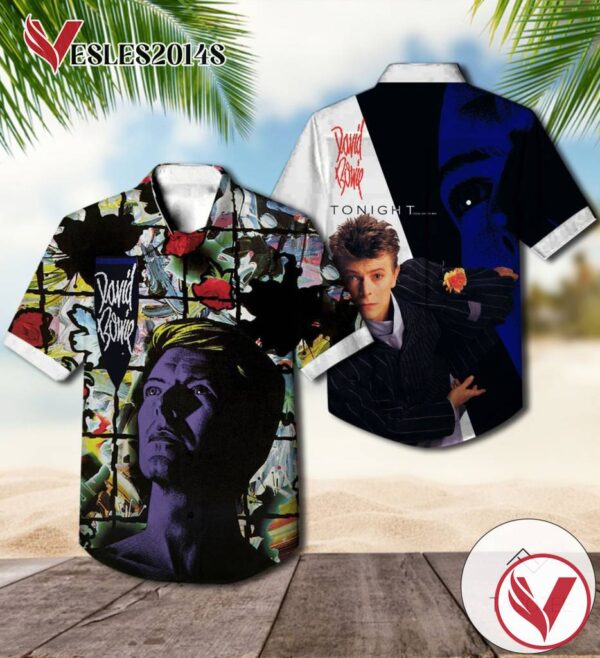 David Bowie Tonight Album Cover Hawaiian Shirt, Best Gift For Music Lovers Vesles2014S