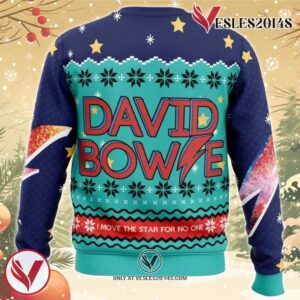 David Bowie Ugly Christmas Sweater, Unique Christmas Gift For Fans - Vesles2014S 1