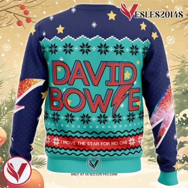 David Bowie Ugly Christmas Sweater, Unique Christmas Gift For Fans - Vesles2014S 1