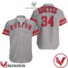 David Ortiz Boston Red Sox Player Gray Jersey Inspired Style Hawaiian Shirt, Unique Gifts For Friends - Vesles2014S 1