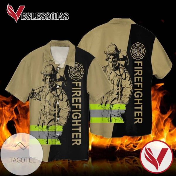 Day Memorial Day Firefighter For Men And Women Graphic Print Short Sleeve Hawaiian Casual Shirt Vesles2014S