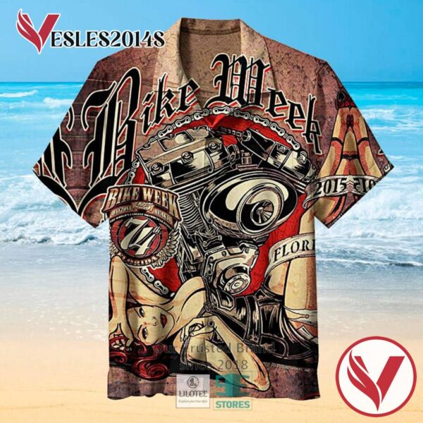 Daytona Bike Week 2015 Casual Hawaiian Shirt, Best Gifts For Summer Vesles2014S