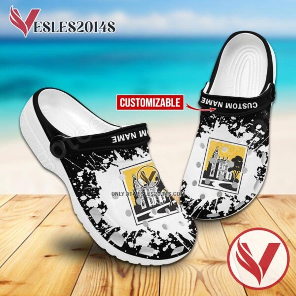 DePauw University Logo Crocs Clogs, Unique Footwear For Fans