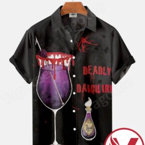 Deadly Daiquiri Halloween Halloween Hawaiian Shirt, Unique Gifts For Friends - Vesles2014S 1