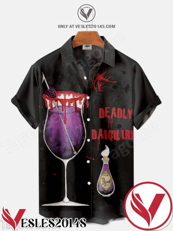 Deadly Daiquiri Halloween Halloween Hawaiian Shirt, Unique Gifts For Friends - Vesles2014S 1
