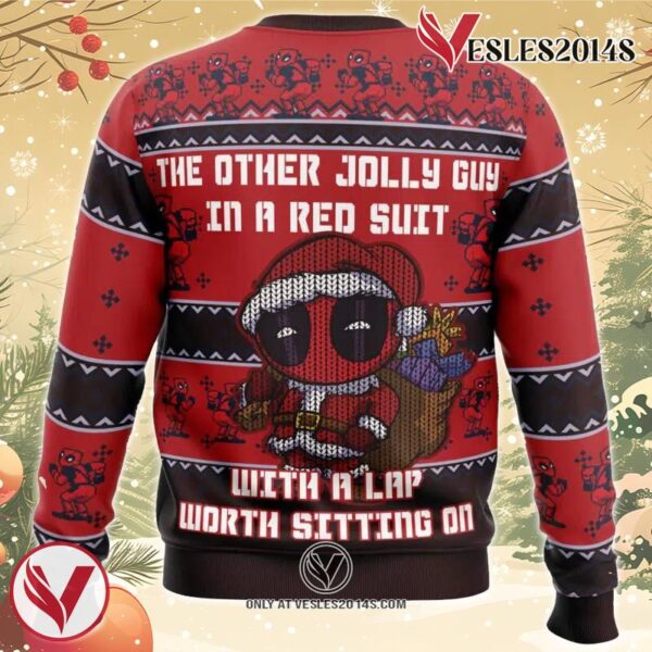 Deadpool Jolly Red Guy Ugly Christmas Sweater, Unique Christmas Gift For Fans - Vesles2014S 1