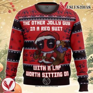 Deadpool Jolly Red Guy Ugly Christmas Sweater, Unique Christmas Gift For Fans - Vesles2014S
