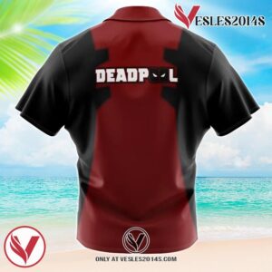 Deadpool Marvel Comics Hawaiian Button Up Shirt, Perfect Gifts For Anime Lovers - Vesles2014S 1