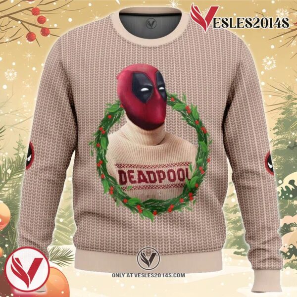 Deadpool Ugly Christmas Sweater, Unique Christmas Gift For Fans - Vesles2014S
