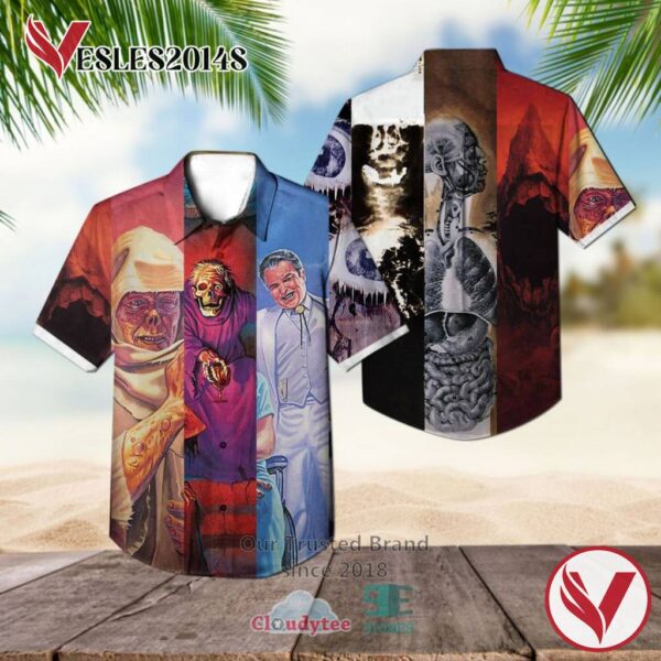 Death Band Album Covers Hawaiian Shirt, Best Gift For Music Lovers Vesles2014S