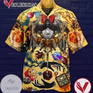 Death Dragon Print Short Sleeve Hawaiian Casual Shirt Vesles2014S 1