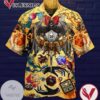 Death Dragon Print Short Sleeve Hawaiian Casual Shirt Vesles2014S