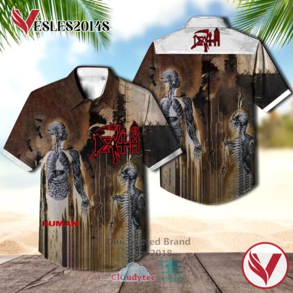 Death Human Albums Hawaiian Shirt, Best Gift For Music Lovers Vesles2014S