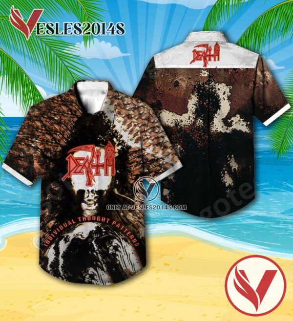 Death Individual Thought Patterns Album Cover Hawaiian Shirt, Unique Gifts For Music Lovers - Vesles2014S