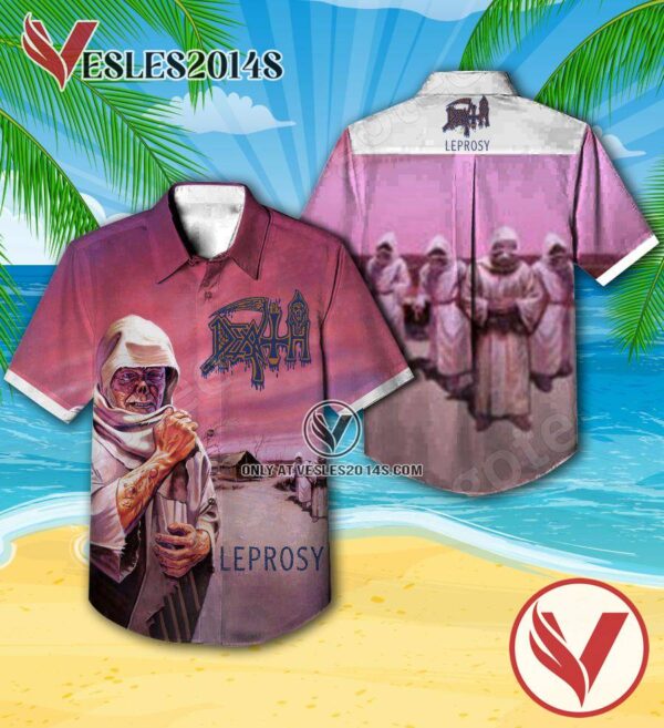 Death Leprosy Album Cover Hawaiian Shirt, Unique Gifts For Music Lovers - Vesles2014S