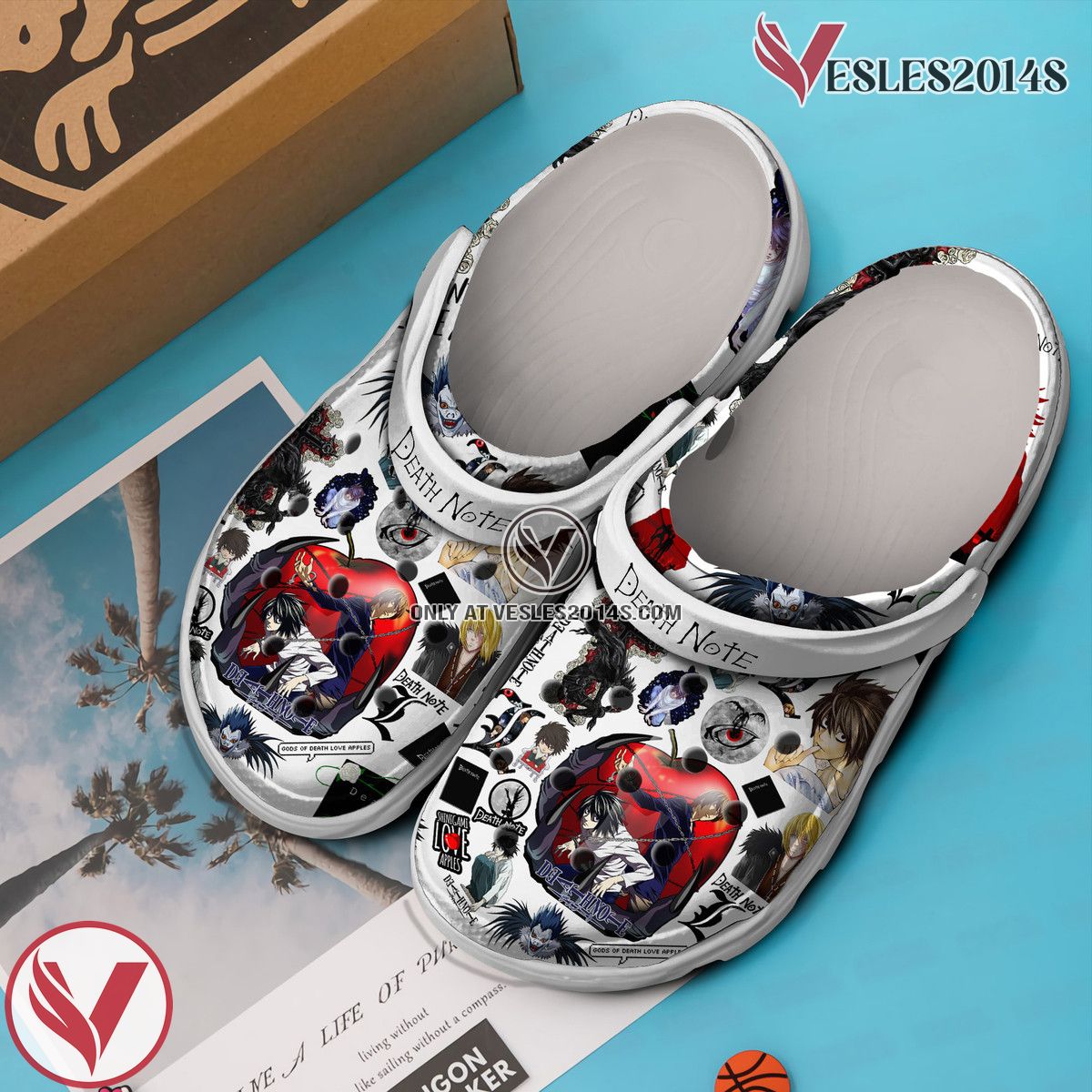 Death Note Anime Cartoon Crocs Crocband Clogs Shoes Comfortable For Men Women and Kids Style 1, Unique Gift From Vesles2014S 3