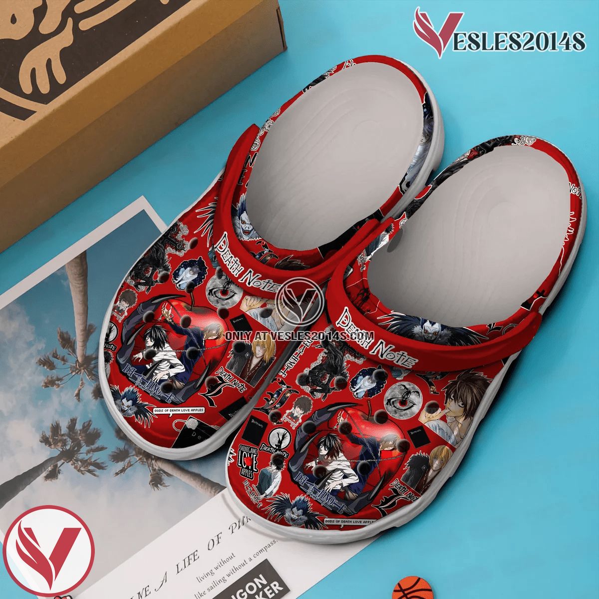 Death Note Anime Cartoon Crocs Crocband Clogs Shoes Comfortable For Men Women and Kids Style 2, Unique Gift From Vesles2014S 3