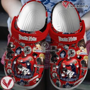 Death Note Anime Cartoon Crocs Crocband Clogs Shoes Comfortable For Men Women and Kids Style 2, Unique Gift From  Vesles2014S