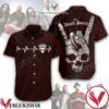 Death Punch Skull Devil Hand Sign Hawaiian Shirt, Unique Gifts For Friends - Vesles2014S 1