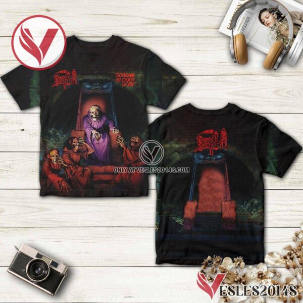 Death Scream Bloody Gore Album Cover Shirt, Unique Gifts For Music Lovers - Vesles2014S