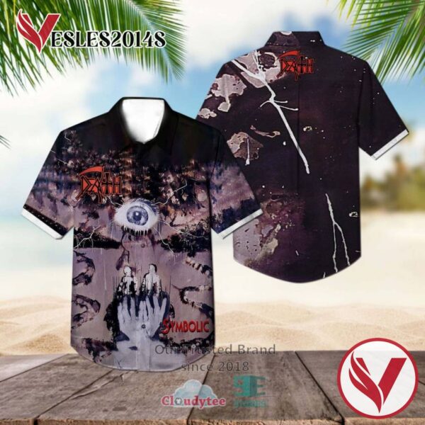 Death Symbolic Hawaiian Casual Shirt, Best Gifts For Summer Vesles2014S 1