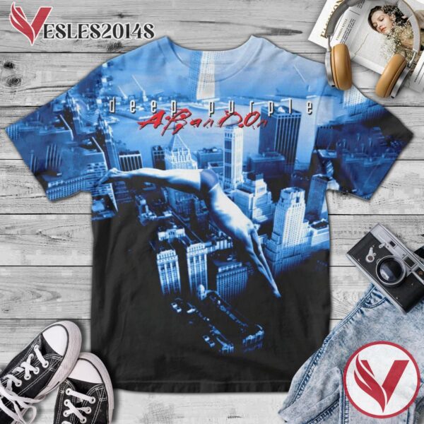 Deep Purple Abandon Album Cover Shirt, Perfect Gifts For Music Lovers - Vesles2014S