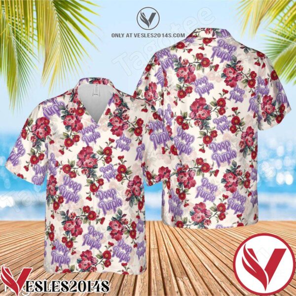 Deep Purple Band Hawaiian Shirt, Unique Gifts For Friends - Vesles2014S 1