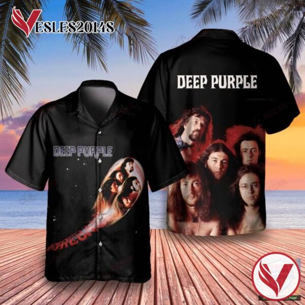Deep Purple Fireball 1971 Album Hawaiian Shirt , Best Gift For Music Lovers Vesles2014S