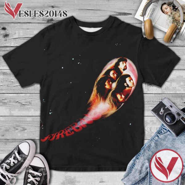Deep Purple Fireball Album Cover Shirt, Perfect Gifts For Music Lovers - Vesles2014S BGB