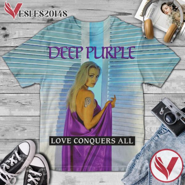 Deep Purple Love Conquers All Album Cover Shirt, Perfect Gifts For Music Lovers - Vesles2014S