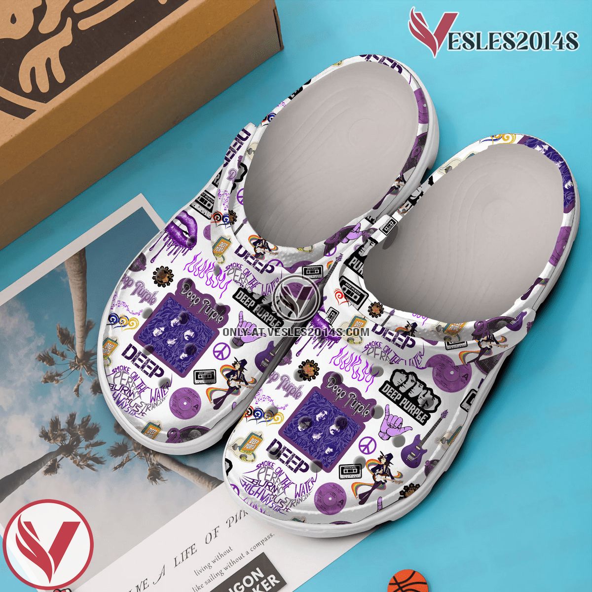 Deep Purple Music Crocs Crocband Clogs Shoes, Unique Gifts For Fans Style 1 - Vesles2014S 2