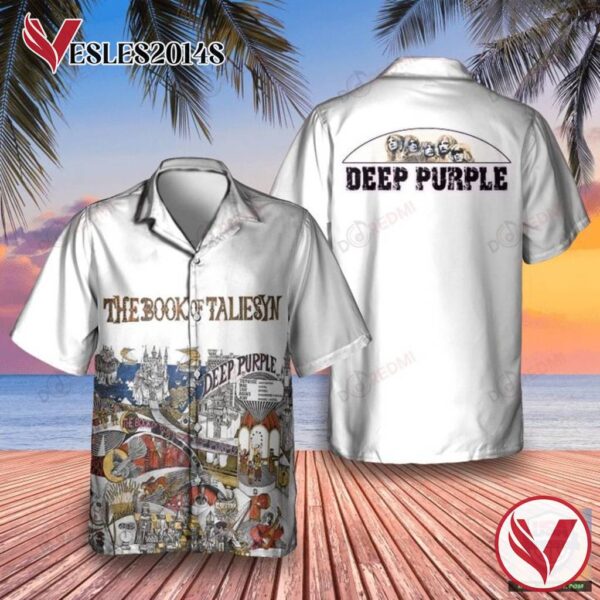 Deep Purple The Book of Taliesyn 1968 Album Hawaiian Shirt , Best Gift For Music Lovers Vesles2014S