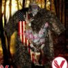 Deer Hunting Country Girl American Flag Hawaiian Shirt, Unique Gifts For Friends - Vesles2014S 1