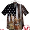 Deer Hunting Forest American Flag Hawaiian Shirt, Unique Gifts For Friends - Vesles2014S 1