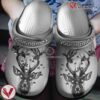 Deer Portrait In Black And White Shoes clog Birthday Christmas Gifts, Unique Gift From  Vesles2014S