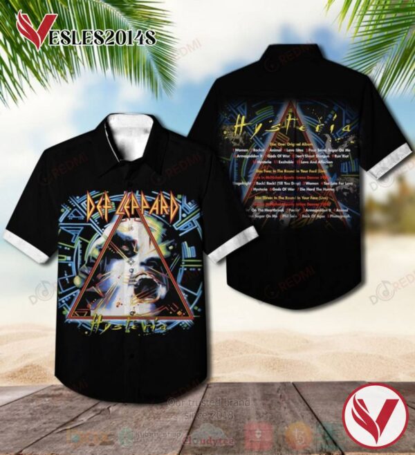 Def Leppard Hysteria Disc One Original Album Hawaiian Shirt, Best Gift For Music Lovers Vesles2014S