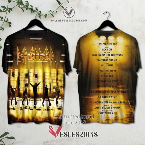 Def Leppard-Yeah Album 3D Shirt, Unique Gifts For Music Lovers - Vesles2014S