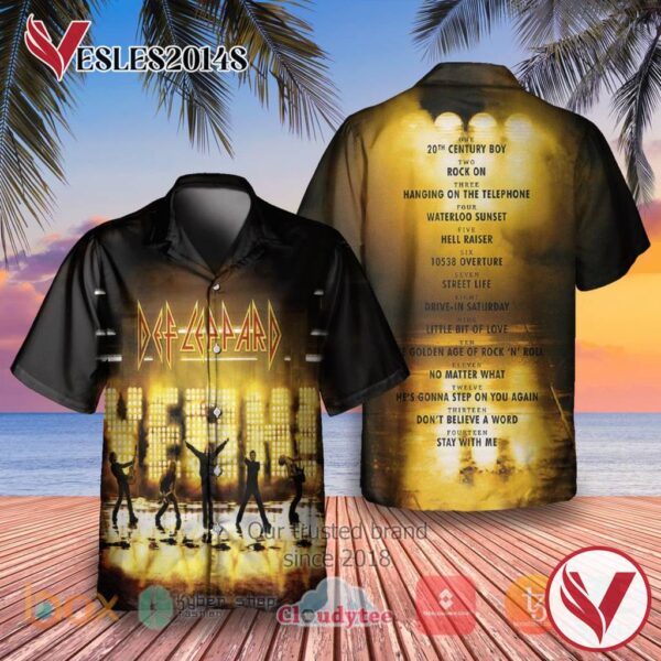 Def Leppard Yeah Album Hawaiian Shirt, Best Gift For Music Lovers Vesles2014S