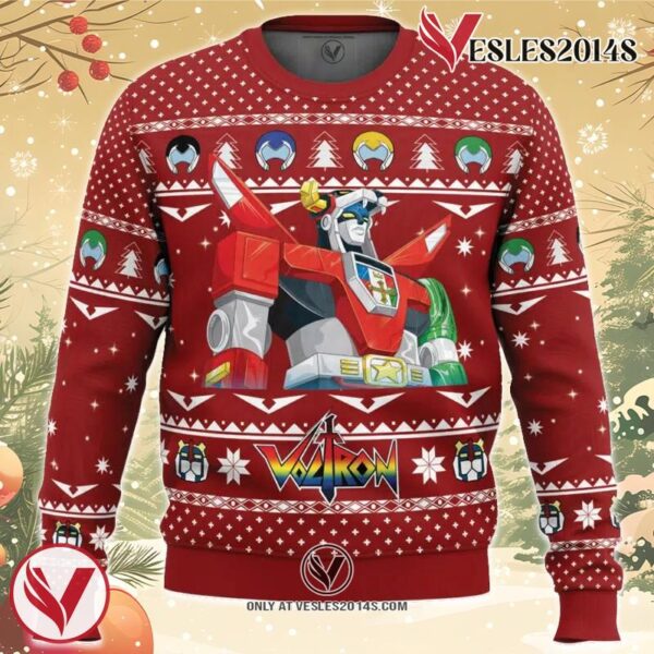 Defender of the Universe Voltron Ugly Christmas Sweater, Unique Christmas Gift For Fans - Vesles2014S