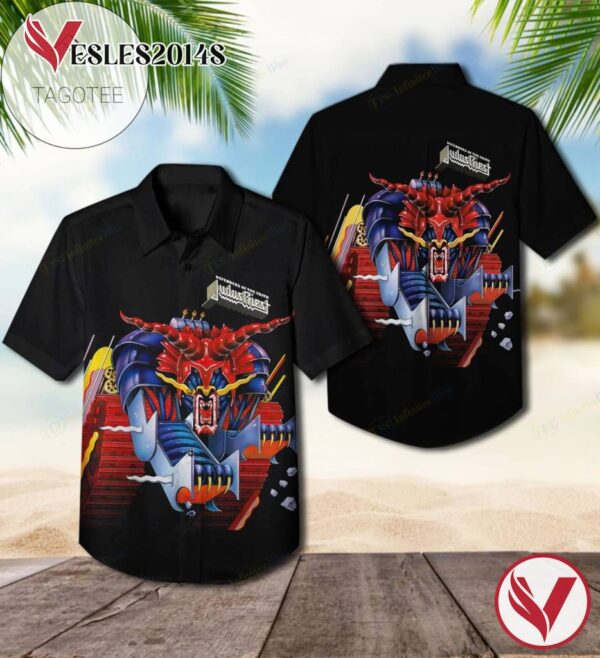 Defenders Of The Faith Album By Judas Priest Hawaiian Shirt, Best Gift For Music Lovers Vesles2014S