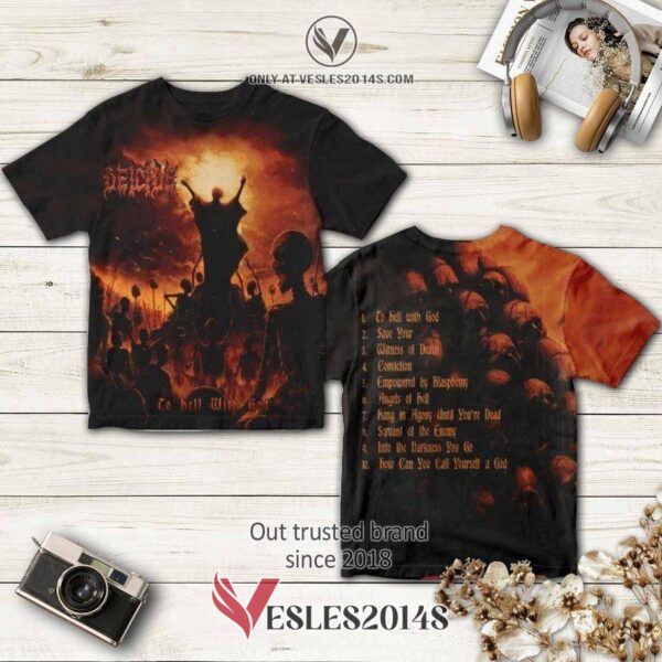Deicide Band To Hell With God Album 3D T-Shirt, Perfect Gifts For Music Lovers - Vesles2014S