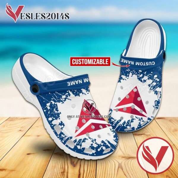 Delta Air Lines Brand Crocs Clogs, Unique Footwear For Fans